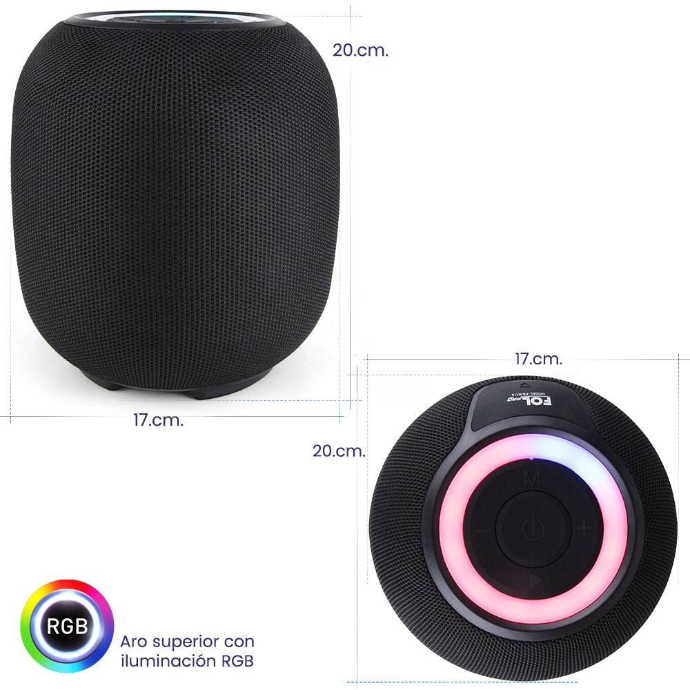 Bocina Bluetooth 18W 2200mAhh TWS FOL FS-R118 - Imagen 5