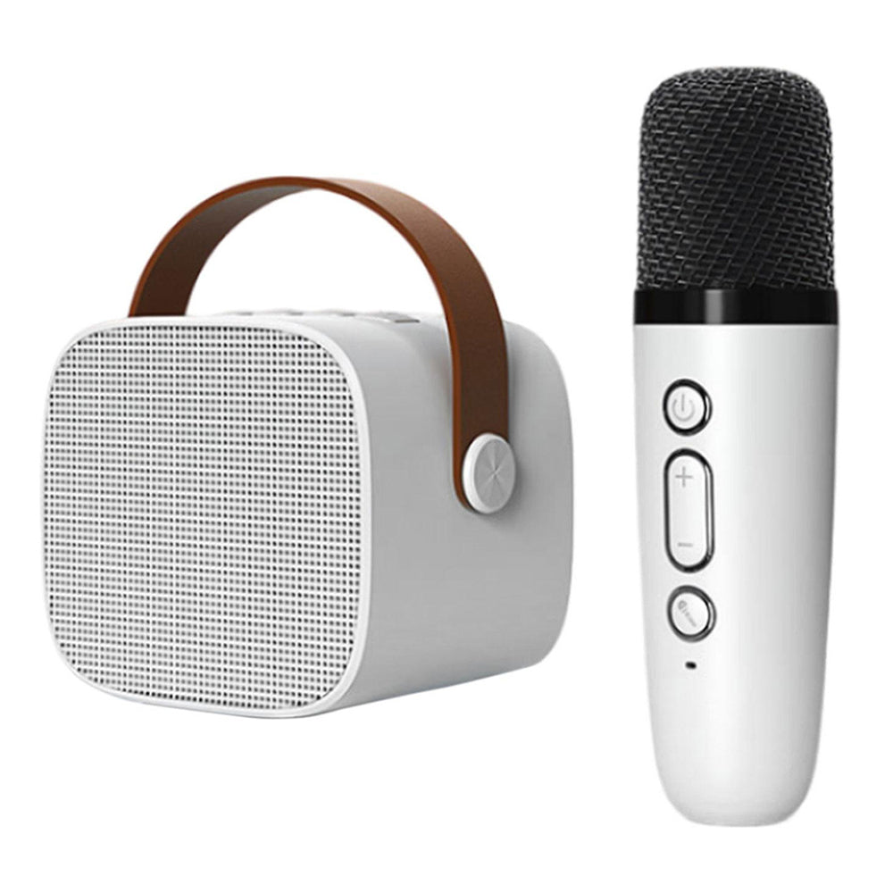 Bocina Karaoke Bluetooth FM dual microfono portátil K1 - Imagen 1