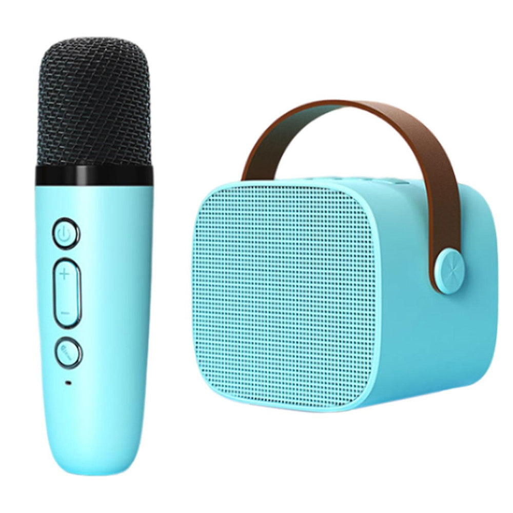 Bocina Karaoke Bluetooth FM dual microfono portátil K1 - Imagen 7