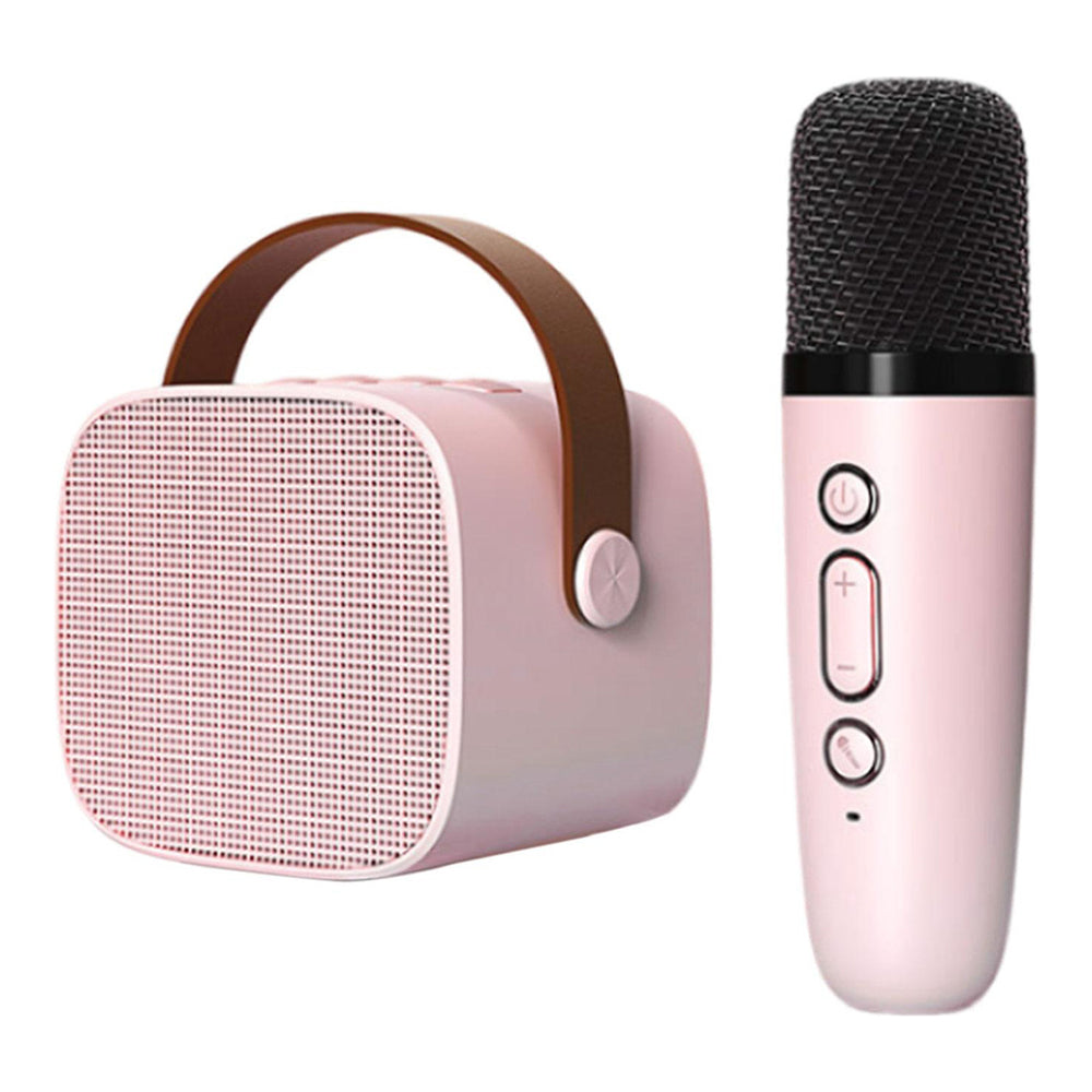 Bocina Karaoke Bluetooth FM dual microfono portátil K1 - Imagen 8