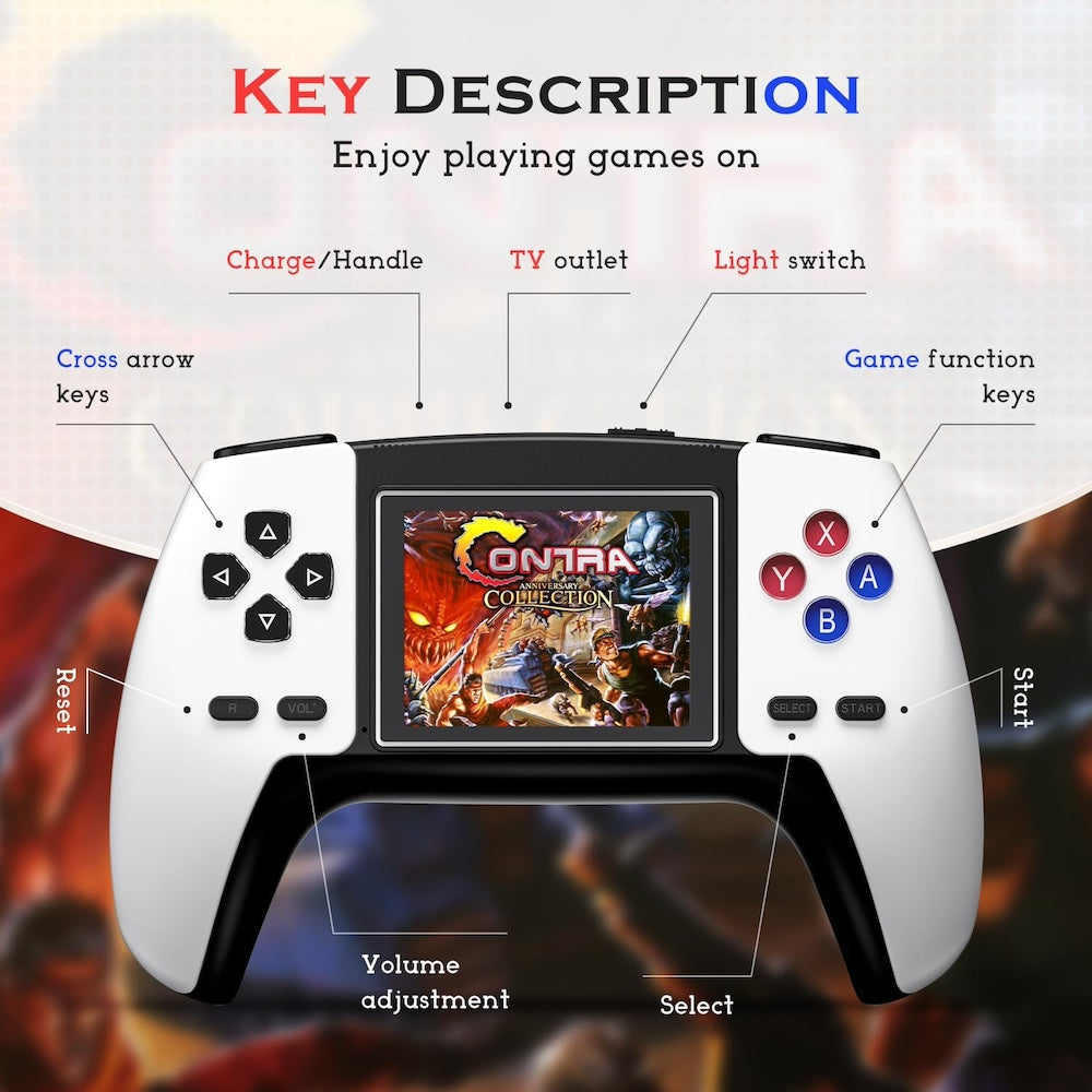 Consola de Videojuegos Portátil P5 LCD TFT de 2.8 control adicional - Imagen 6