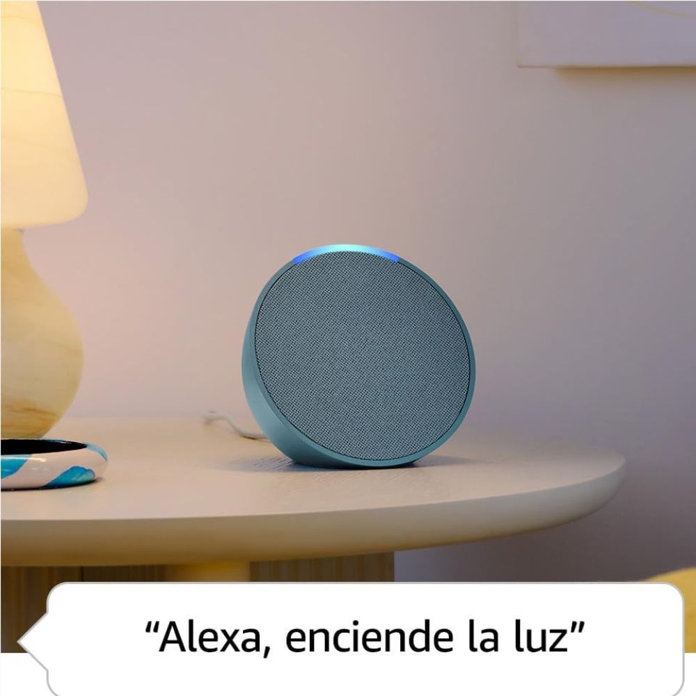 Amazon Echo Pop Bocina Inteligente con Alexa — Bluetooth, USB, Radio FM - Imagen 6