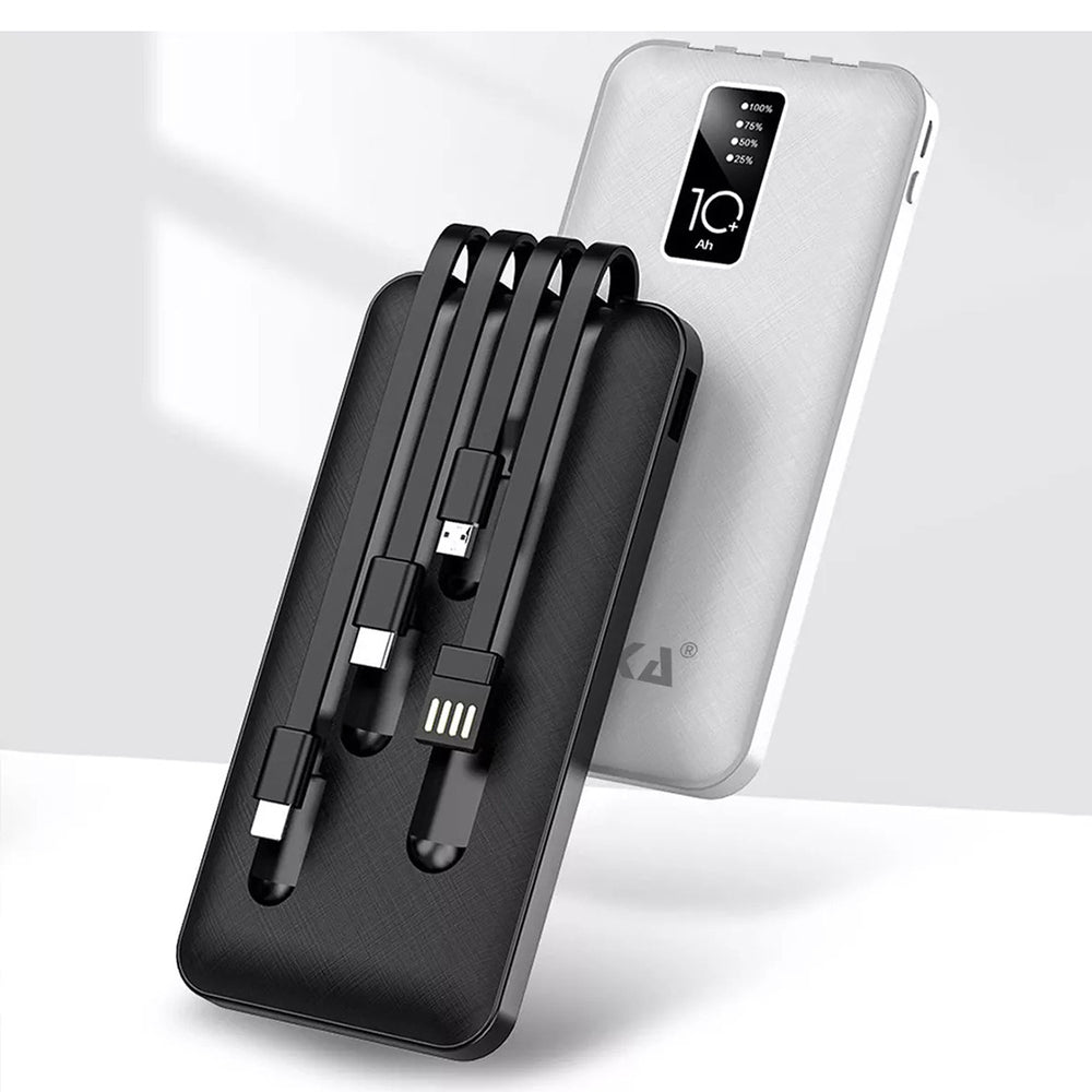 Power Bank Moreka K050 10000 cables C USB AM Lightning y Micro USB - Imagen 2