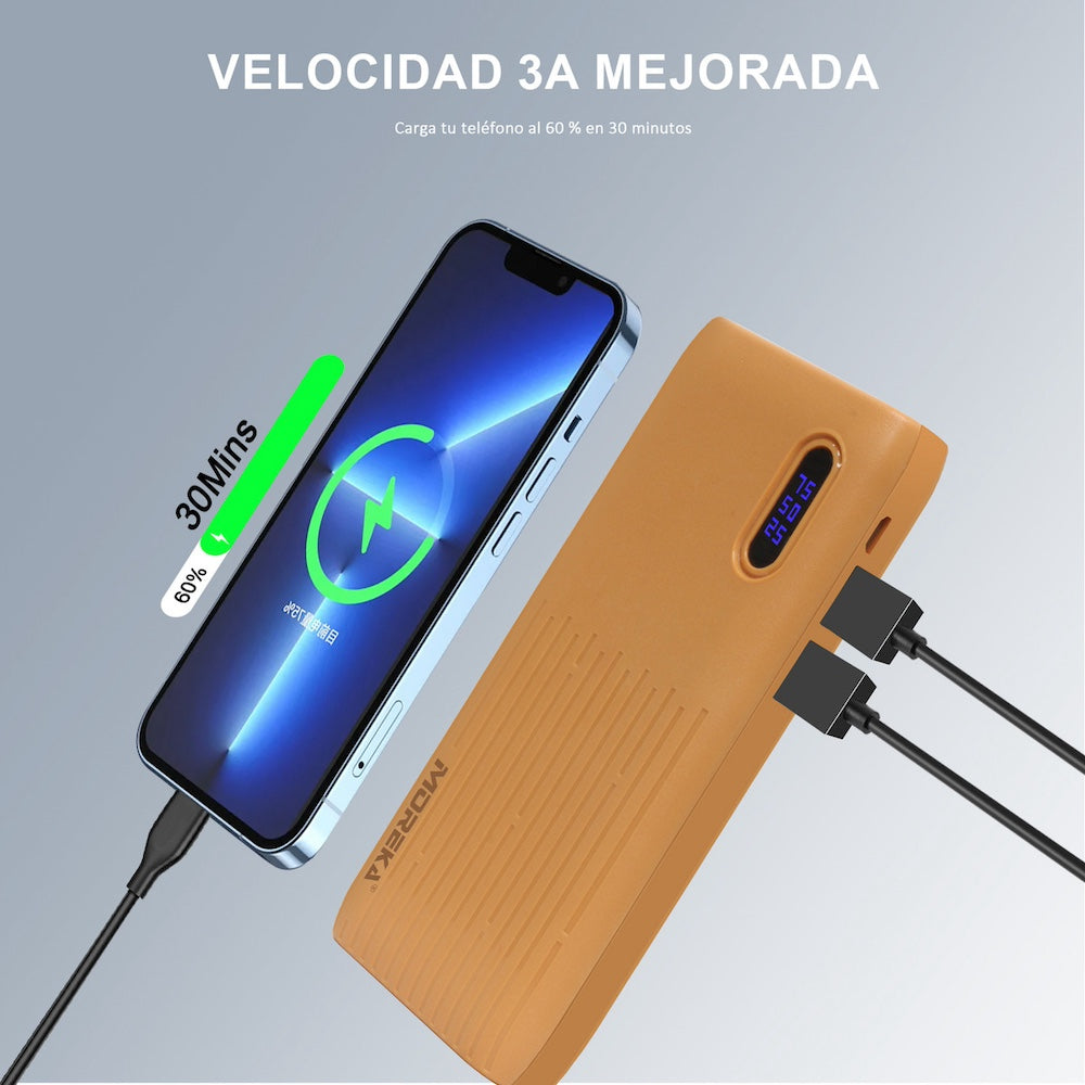 Power Bank Moreka K084 7500 mAh 2 USB, V8 - Imagen 7
