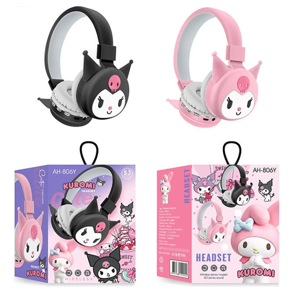 Audífonos Diadema Bluetooth Kuromi Inalámbrico Plegable - Imagen 6