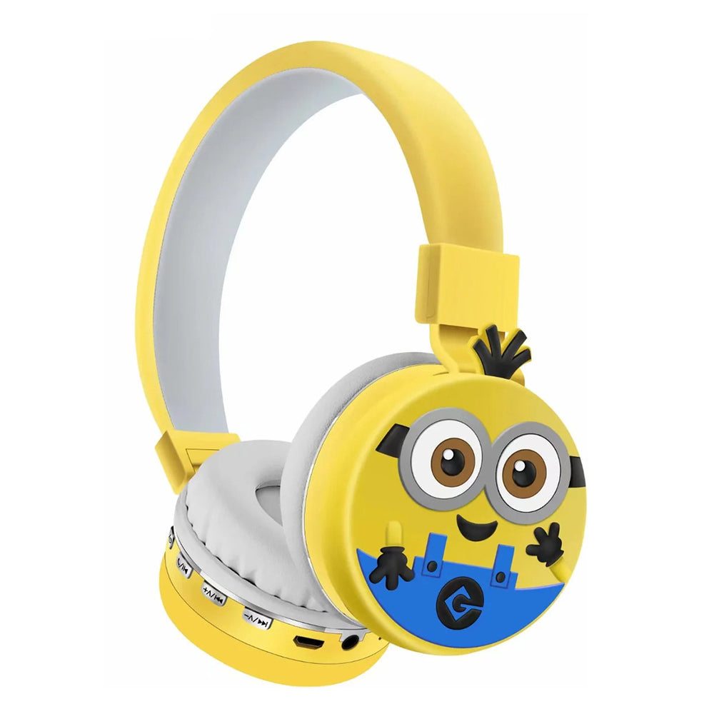 Audífonos Diadema Bluetooth Minions Inalámbrico Plegable - Imagen 1
