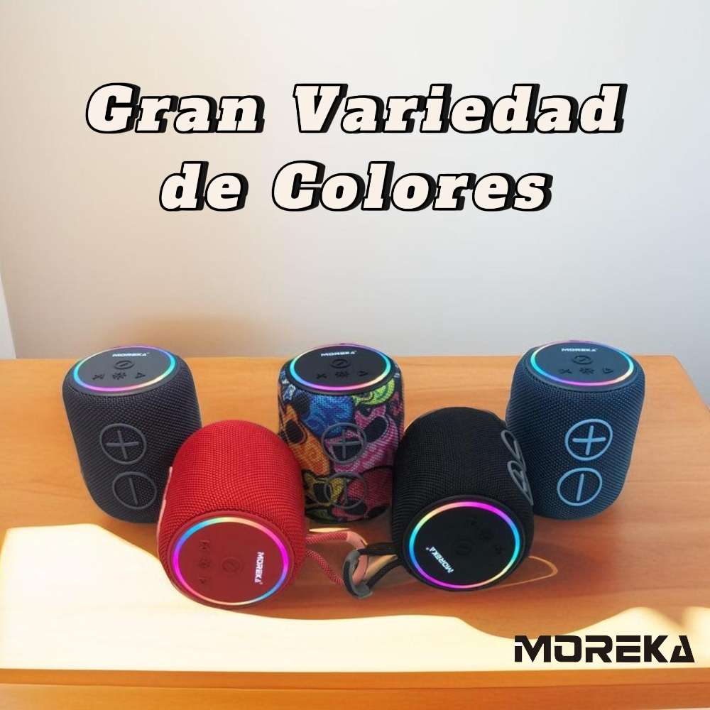 Bocina Moreka 416 8W 1200mAh Bluetooth, TF Card, Radio FM, USB Contra Agua IPX6 - Imagen 5
