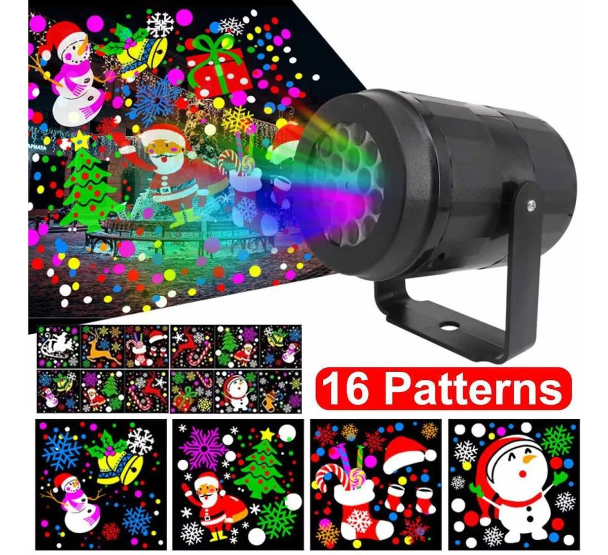 Proyector Láser Led Navidad 16 Diapositivas W886-3-16B - Imagen 6