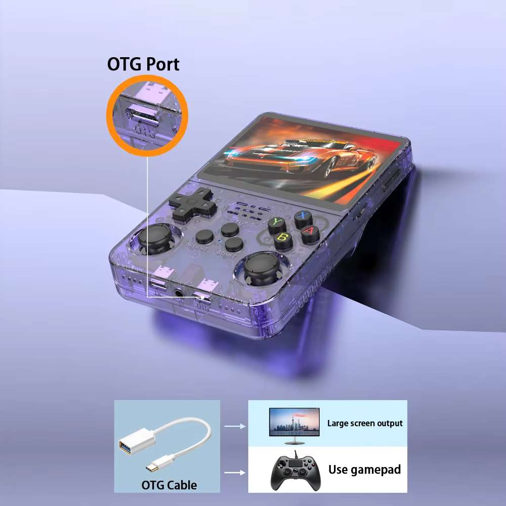 Consola de juegos portátil R36S 3.5 pulgadas retro 32 GB+64 GB r36s - Imagen 7