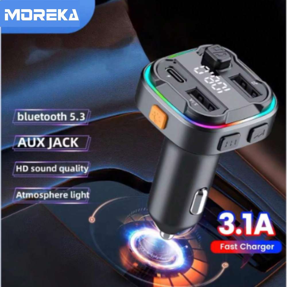 Transmisor Bluetooth Moreka CP-0069 5.3 FM Plug In manos libres para coche - Imagen 2