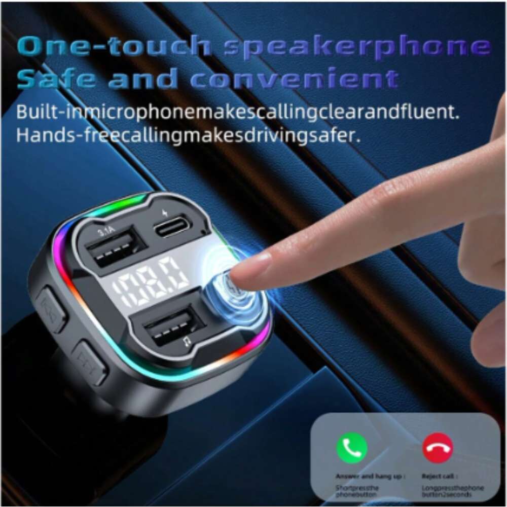 Transmisor Bluetooth Moreka CP-0069 5.3 FM Plug In manos libres para coche - Imagen 4
