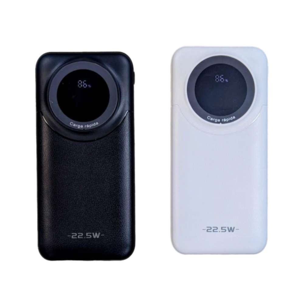 Power Bank Moreka K081 10000 mAh 22.5W cables IP y C - Imagen 2