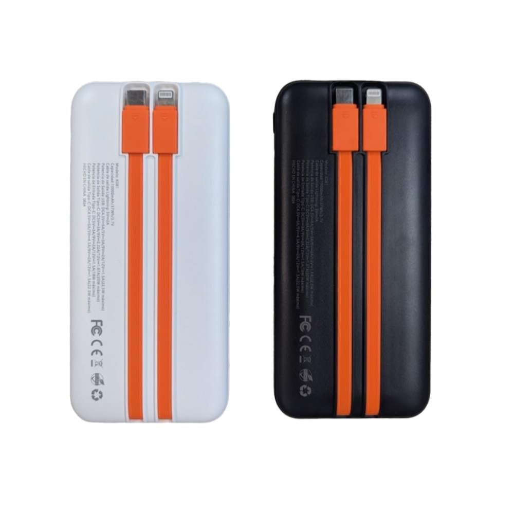 Power Bank Moreka K081 10000 mAh 22.5W cables IP y C - Imagen 3