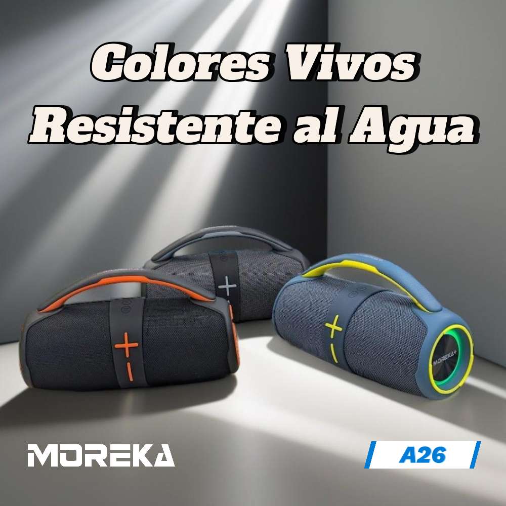 Bocina Moreka+ A26 50W 4800mAh Bluetooth, TF Card, Radio FM, USB Contra Agua IPX6 - Imagen 2