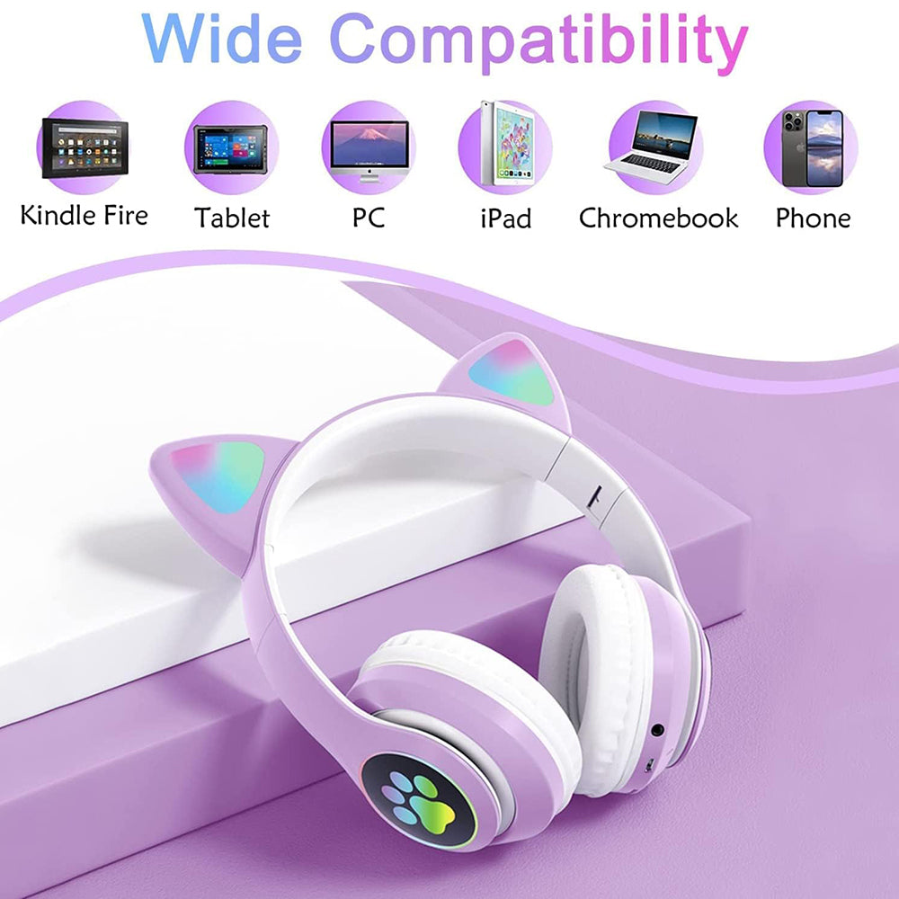 Audífonos Diadema Gato STN-28 Bluetooth RGB - Imagen 2