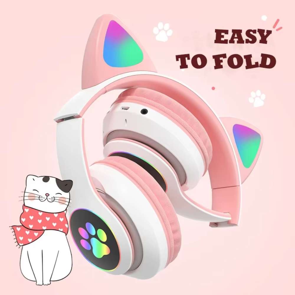 Audífonos Diadema Gato STN-28 Bluetooth RGB - Imagen 3