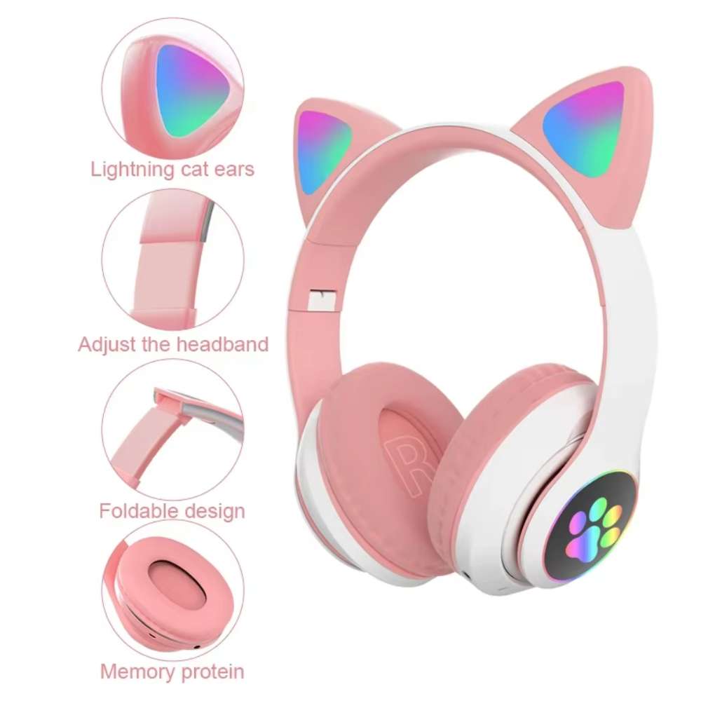 Audífonos Diadema Gato STN-28 Bluetooth RGB - Imagen 5