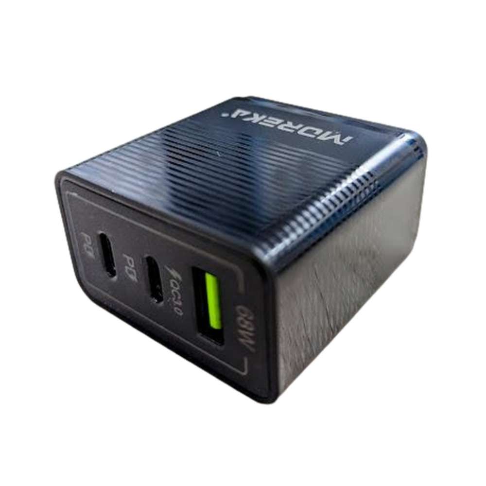 Turbo Cargador 68W 3 puertos C1 22.5W C1 22.5W QC 3.0 23W Cable tipo C CC25 - Imagen 3