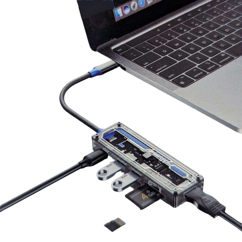 HUB Multipuertos Moreka USB C 6 en 1 Moreka KZ01 - Imagen 2