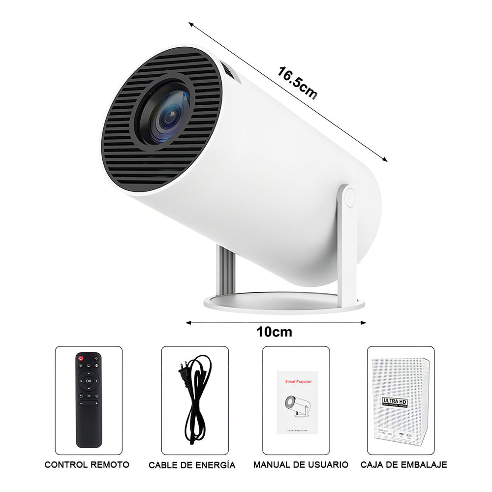 Proyector Profesional Android 4k Hd Wifi Smart Tv Portatil Bluetooth 110v/220v YH300 - Imagen 11