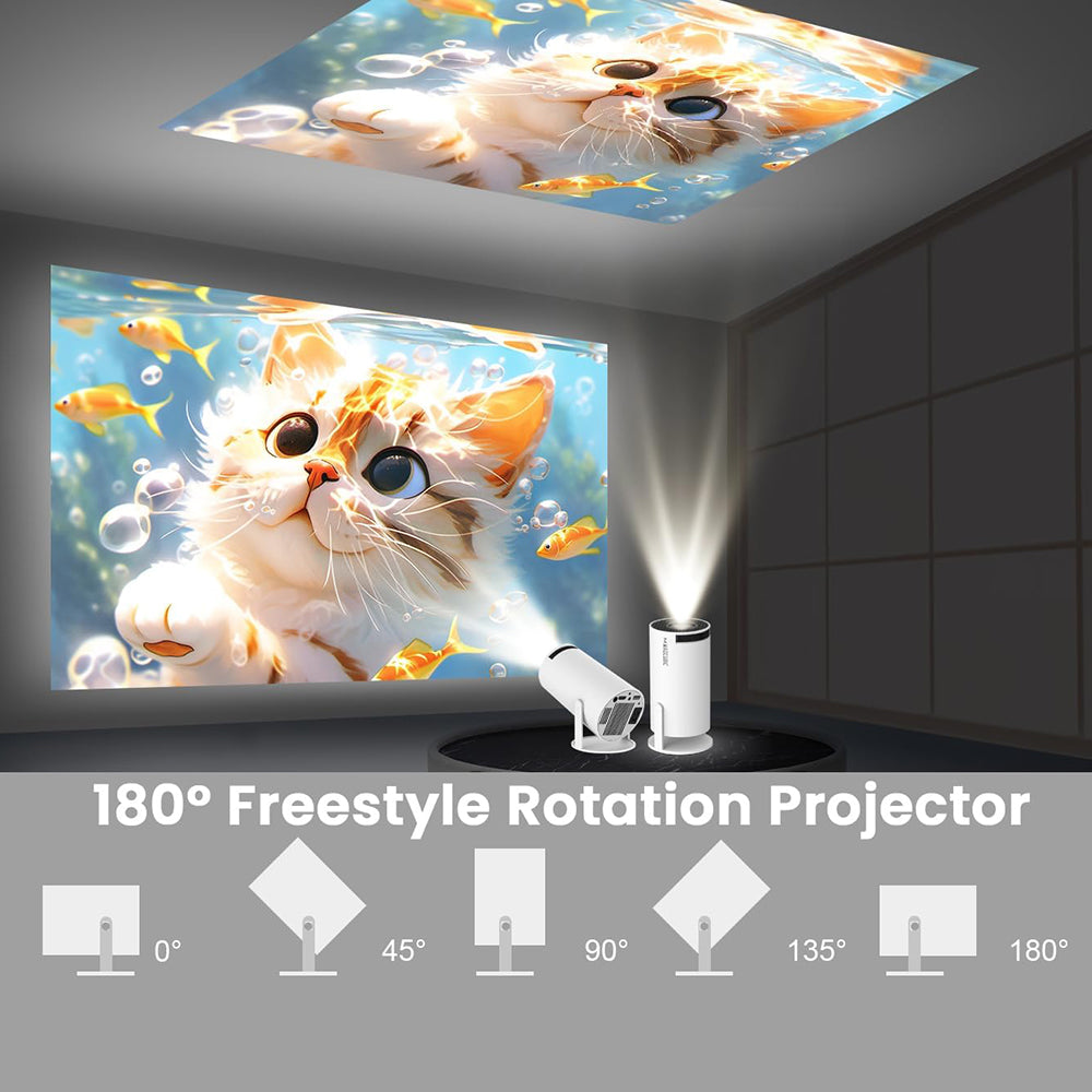 Proyector Profesional Android 4k Hd Wifi Smart Tv Portatil Bluetooth 110v/220v YH300 - Imagen 4