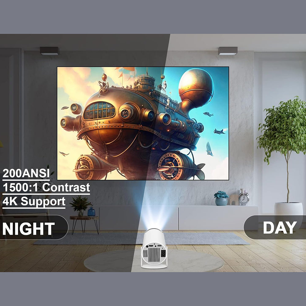 Proyector Profesional Android 4k Hd Wifi Smart Tv Portatil Bluetooth 110v/220v YH300 - Imagen 8