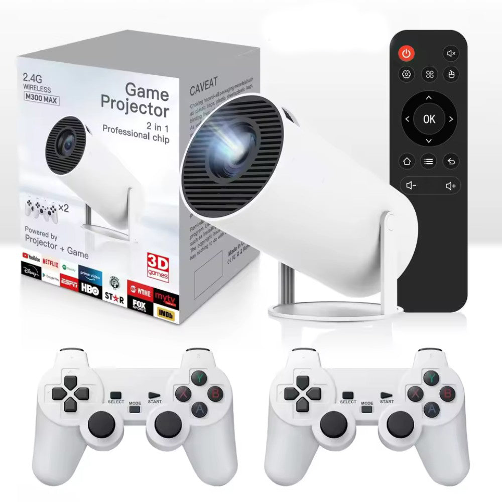 Proyector Android 4k Hd Wifi Smart Tv Videojuegos Portatil M300 MAX - Imagen 1