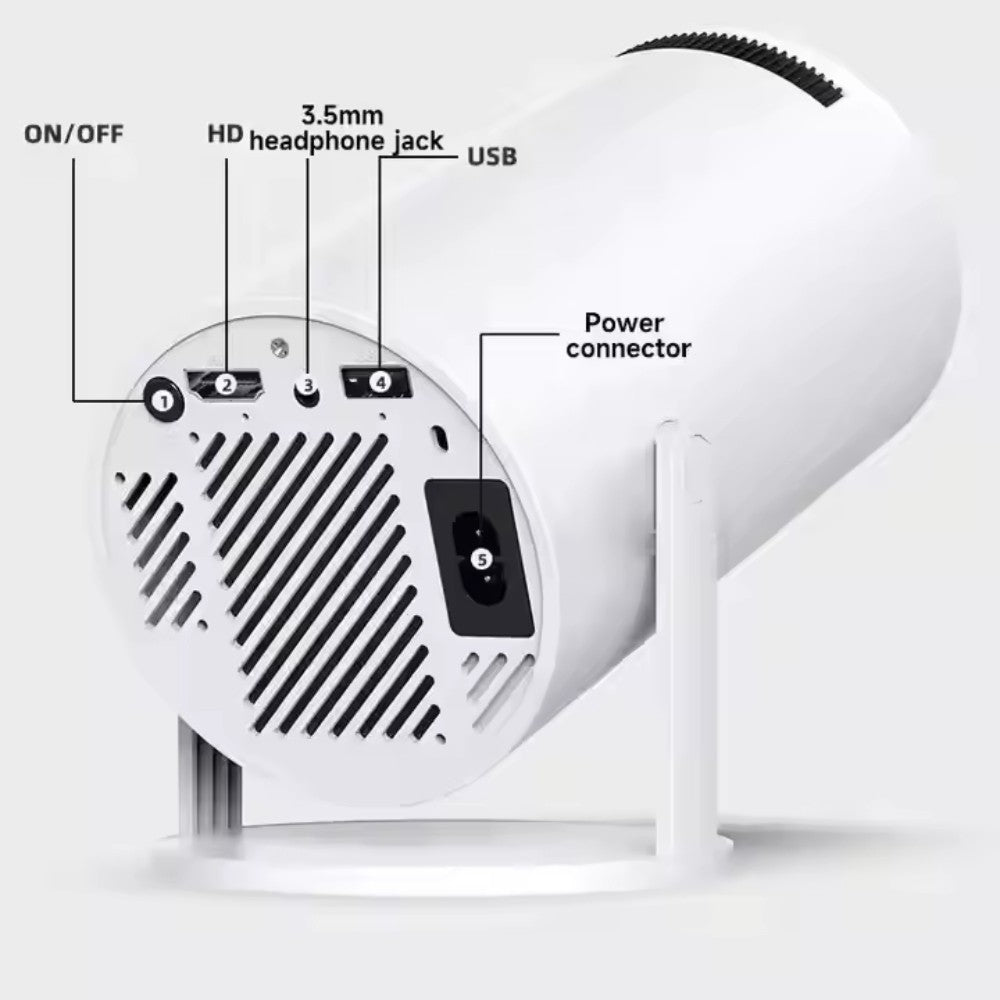 Proyector Android 4k Hd Wifi Smart Tv Videojuegos Portatil M300 MAX - Imagen 10