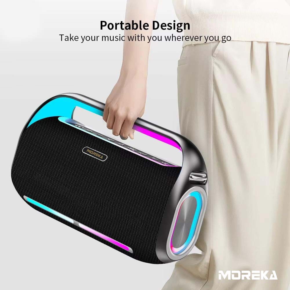 Bocina Moreka A34 400W 3000mAh 12 hrs de bateria Bluetooth, Contra Agua IPX5 - Imagen 5
