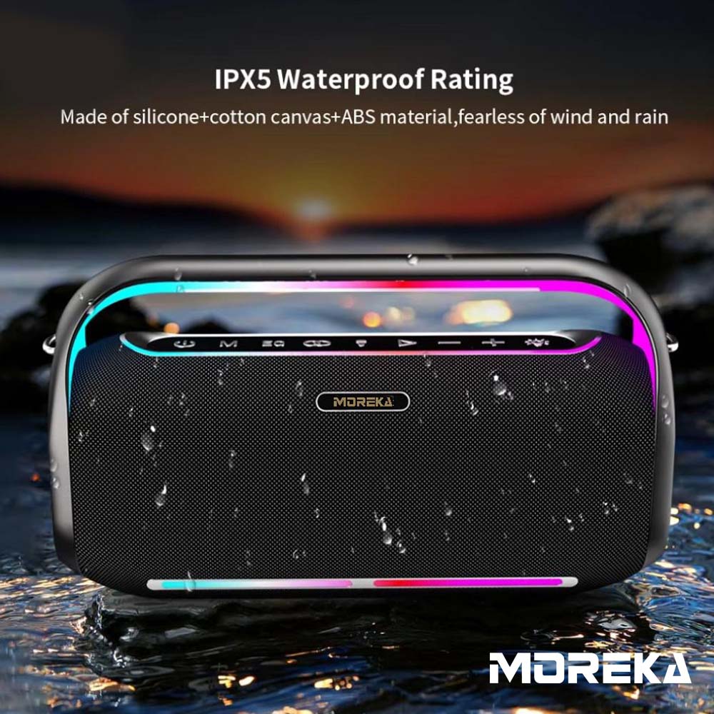 Bocina Moreka A34 400W 3000mAh 12 hrs de bateria Bluetooth, Contra Agua IPX5 - Imagen 9