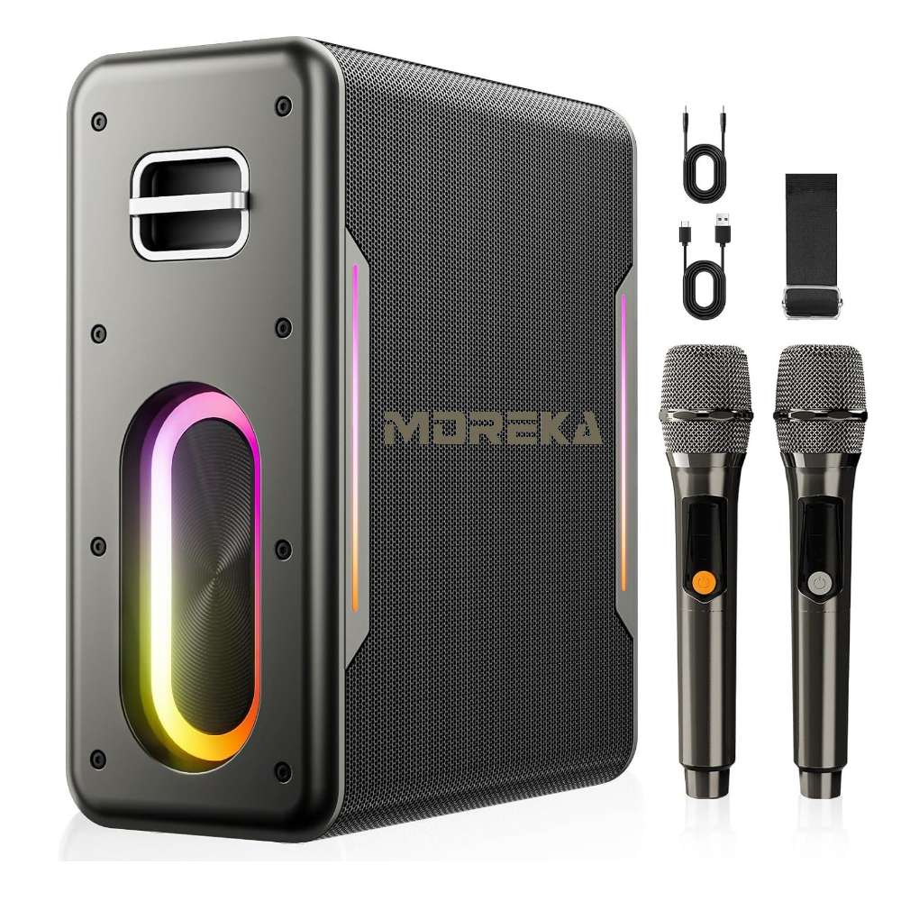 Bocina Moreka A29 80W 6000mAh 5-6 hrs de bateria Bluetooth, Contra Agua IPX5 - Imagen 2