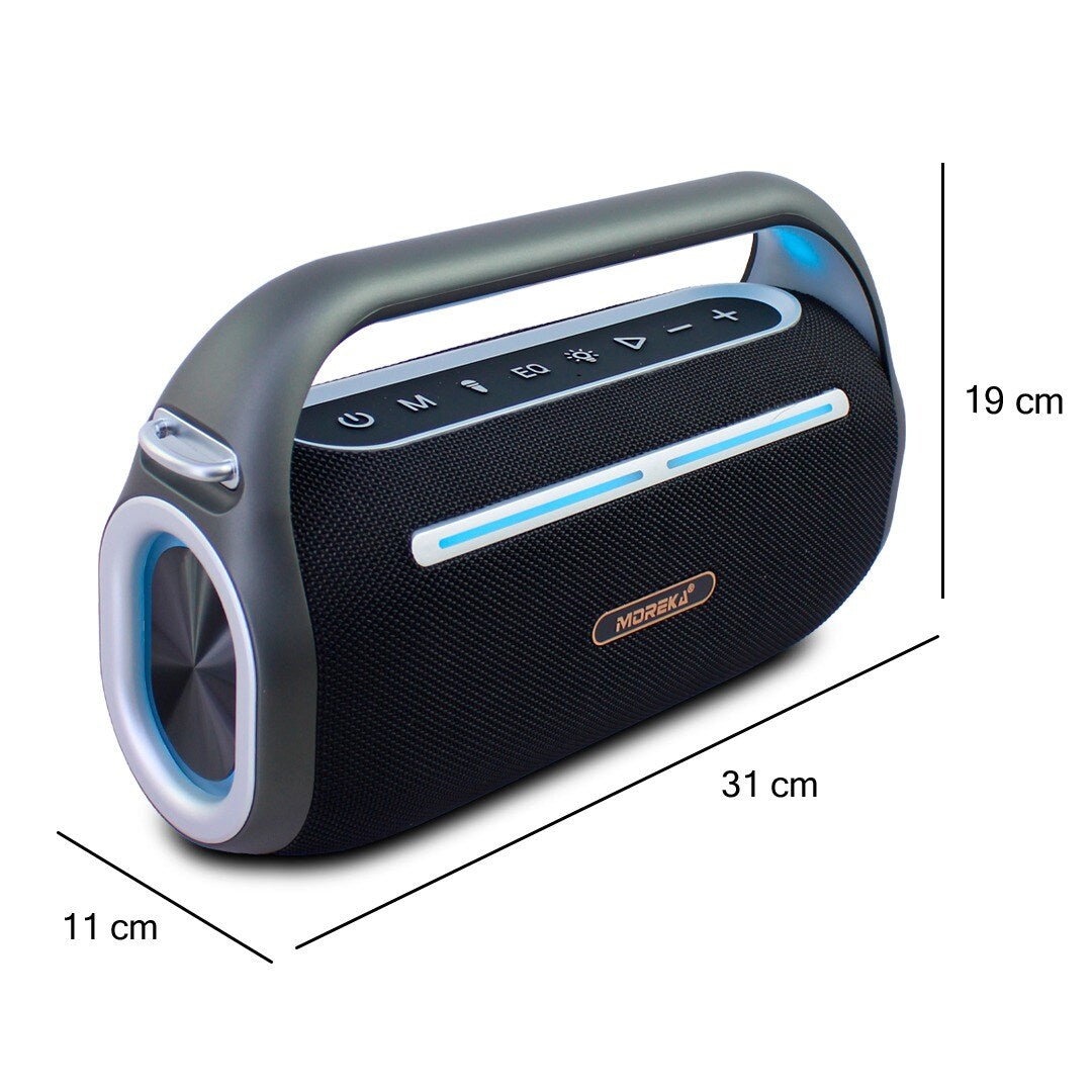 Bocina Moreka A31 150W 8000mAh 6-8 hrs de bateria Bluetooth, Contra Agua IPX5 - Imagen 6
