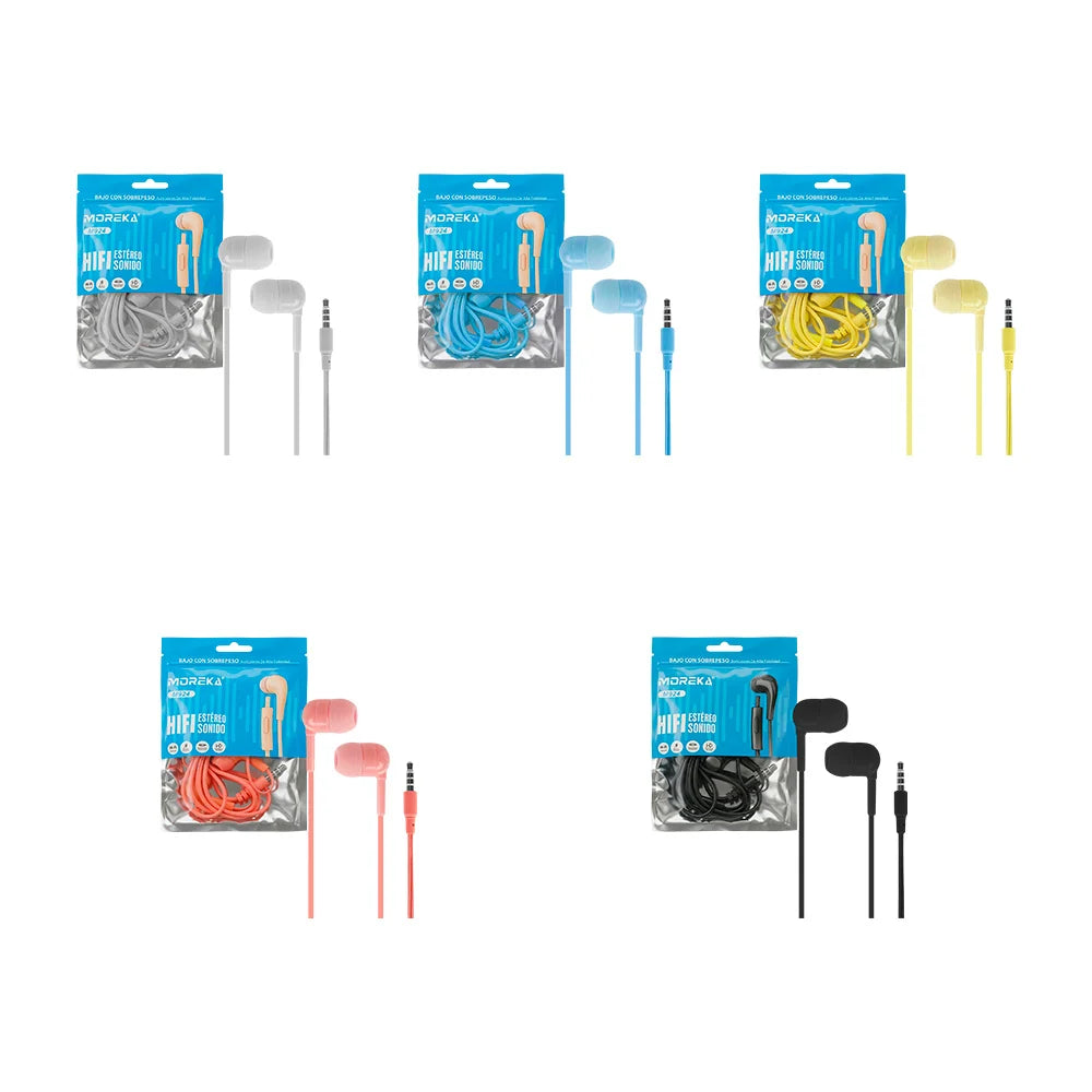 Audífonos Alámbricos Moreka M924 Sonido claro y control — Bluetooth 5.3 TWS - Imagen 2