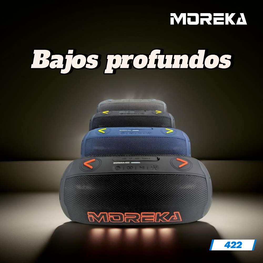 Bocina Moreka 422 20W 3600mAh 5-6 hrs de bateria Bluetooth, Contra Agua IPX6 - Imagen 5
