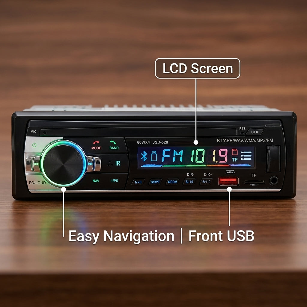 Reproductor de Radio USB SD MP3 Moreka SY-1207 RGB - Imagen 4