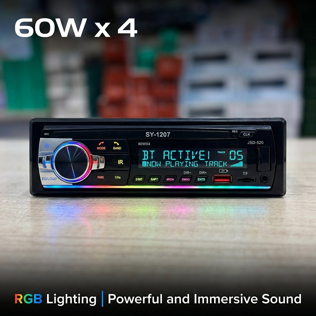 Reproductor de Radio USB SD MP3 Moreka SY-1207 RGB - Imagen 6