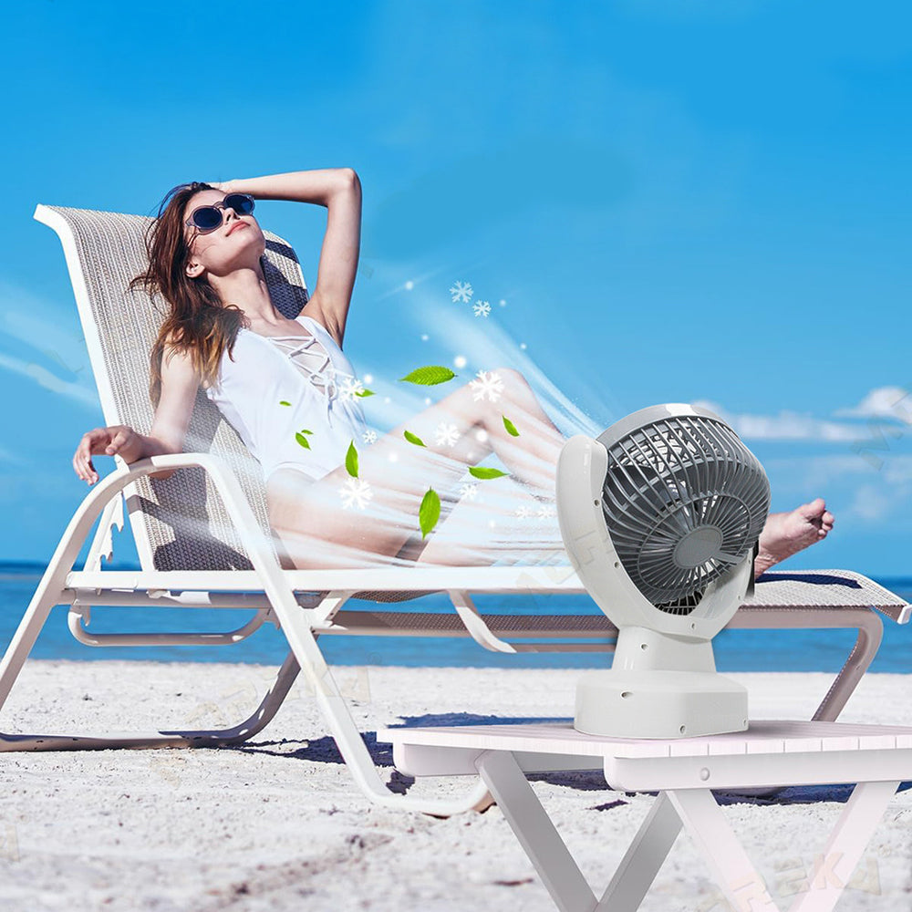 Ventilador Solar Recargable 9