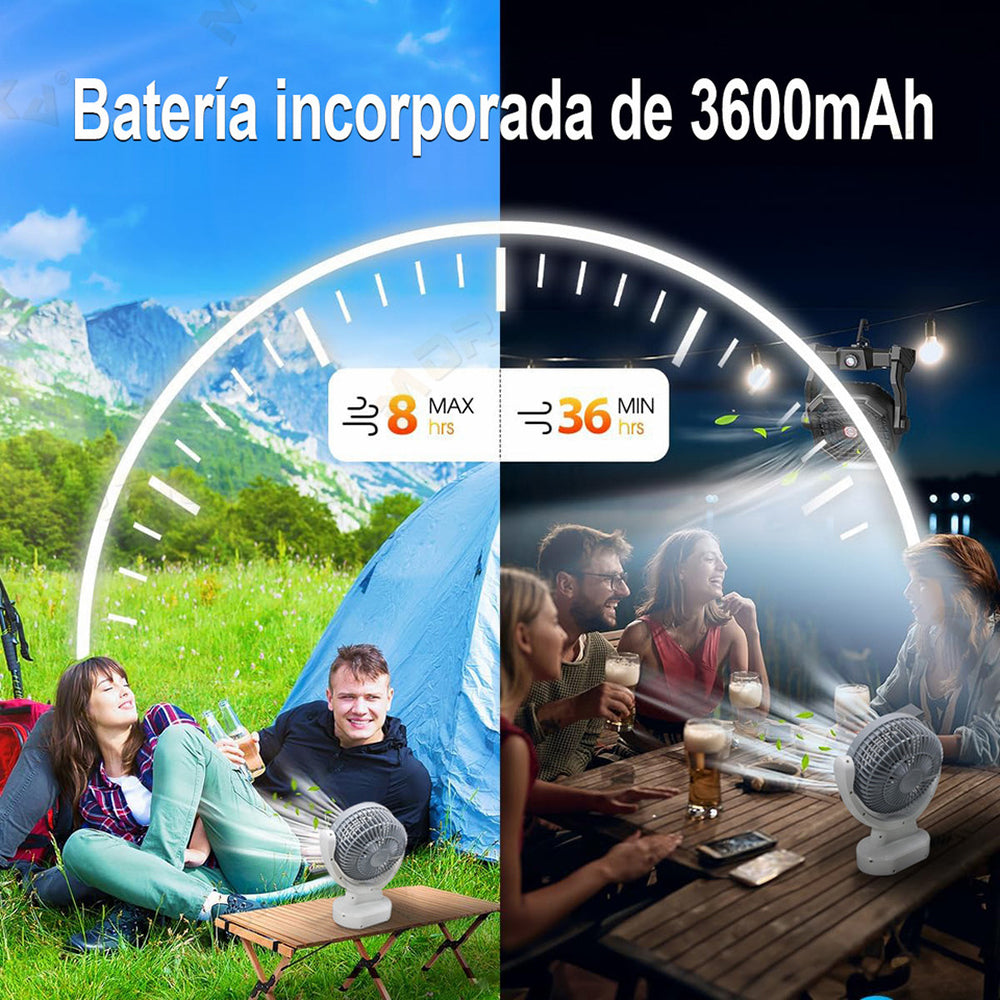 Ventilador Solar Recargable 9