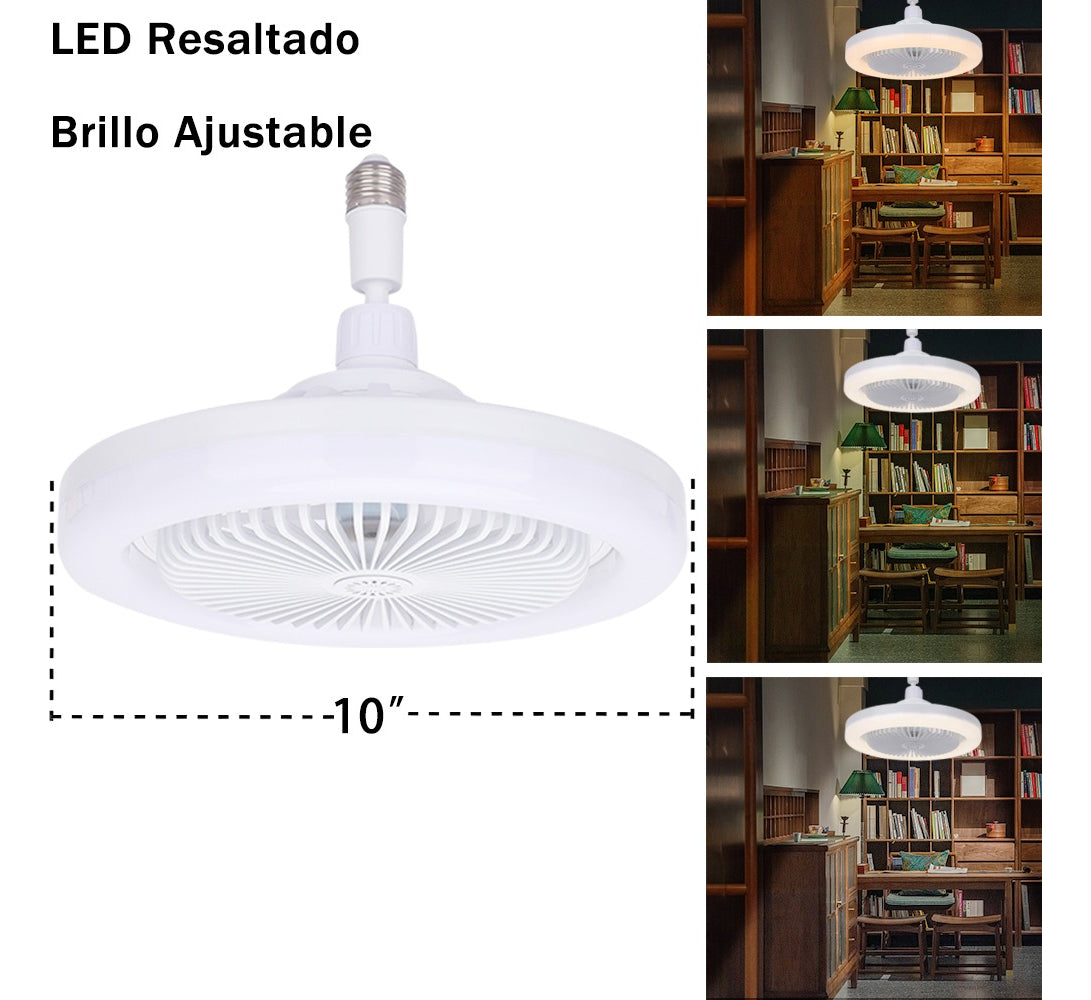 Ventilador De Techo Con Lámpara Led Foco 35w Silencioso FS-136 - Imagen 4