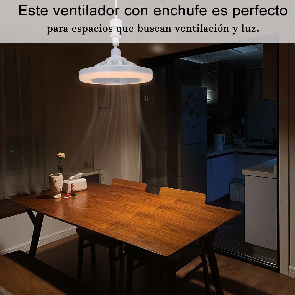 Ventilador De Techo Con Lámpara Led Foco 35w Silencioso FS-136 - Imagen 5