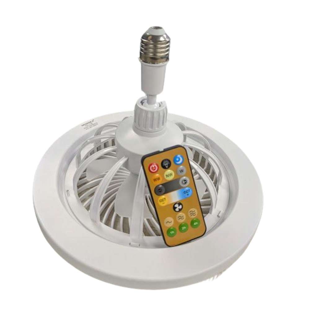 Ventilador De Techo Con Lámpara Led Foco 35w Silencioso FS-136 - Imagen 7