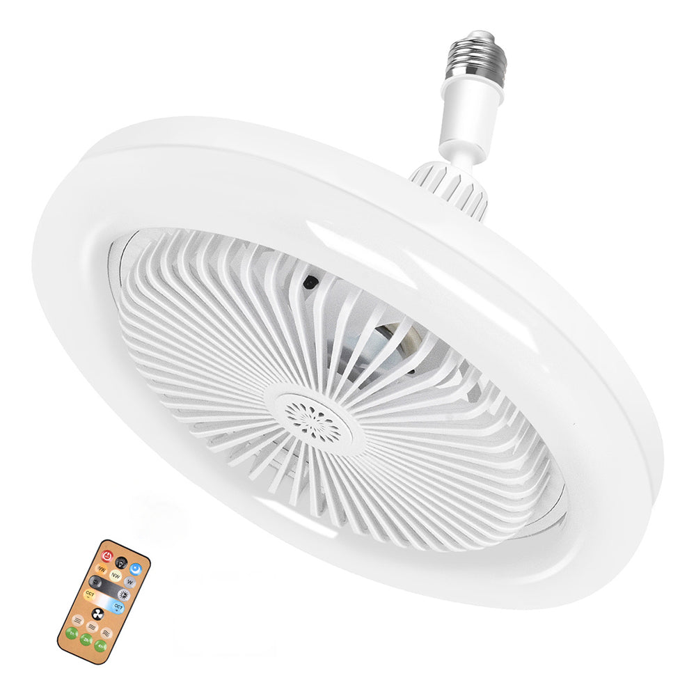 Ventilador De Techo Con Lámpara Led Foco 28w Silencioso FS-137 - Imagen 1