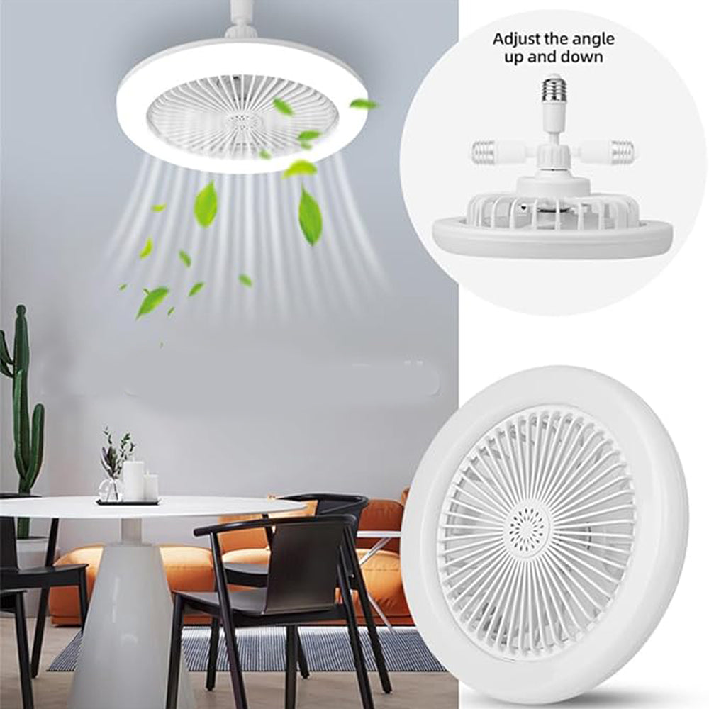 Ventilador De Techo Con Lámpara Led Foco 28w Silencioso FS-137 - Imagen 4