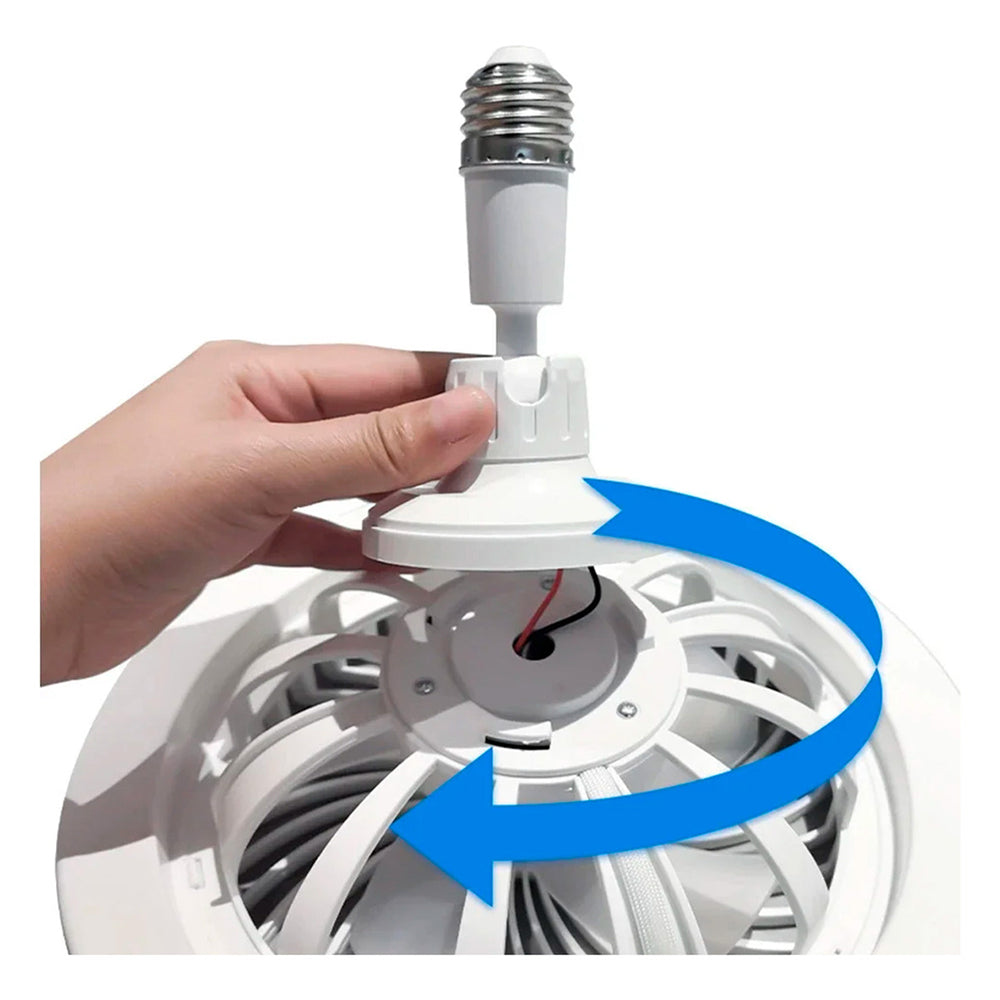 Ventilador De Techo Con Lámpara Led Foco 28w Silencioso FS-137 - Imagen 7
