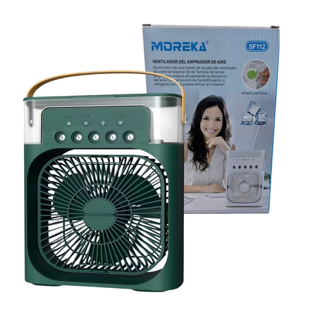 Clima Enfriador De Aire Mini Ventilador Frio Portatil Moreka SF112 - Imagen 4