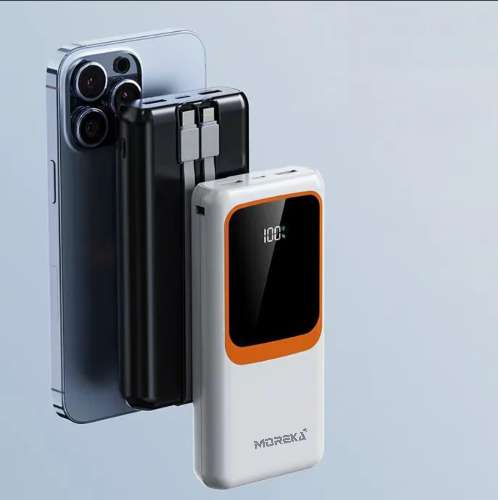 Power Bank Moreka K089 20000 mAh 74W cable tipo C y tipo IP - Imagen 5