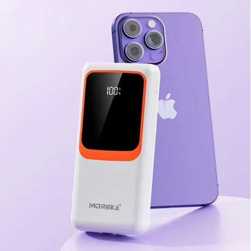 Power Bank Moreka K089 20000 mAh 74W cable tipo C y tipo IP - Imagen 6