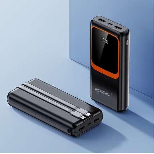 Power Bank Moreka K089 20000 mAh 74W cable tipo C y tipo IP - Imagen 7