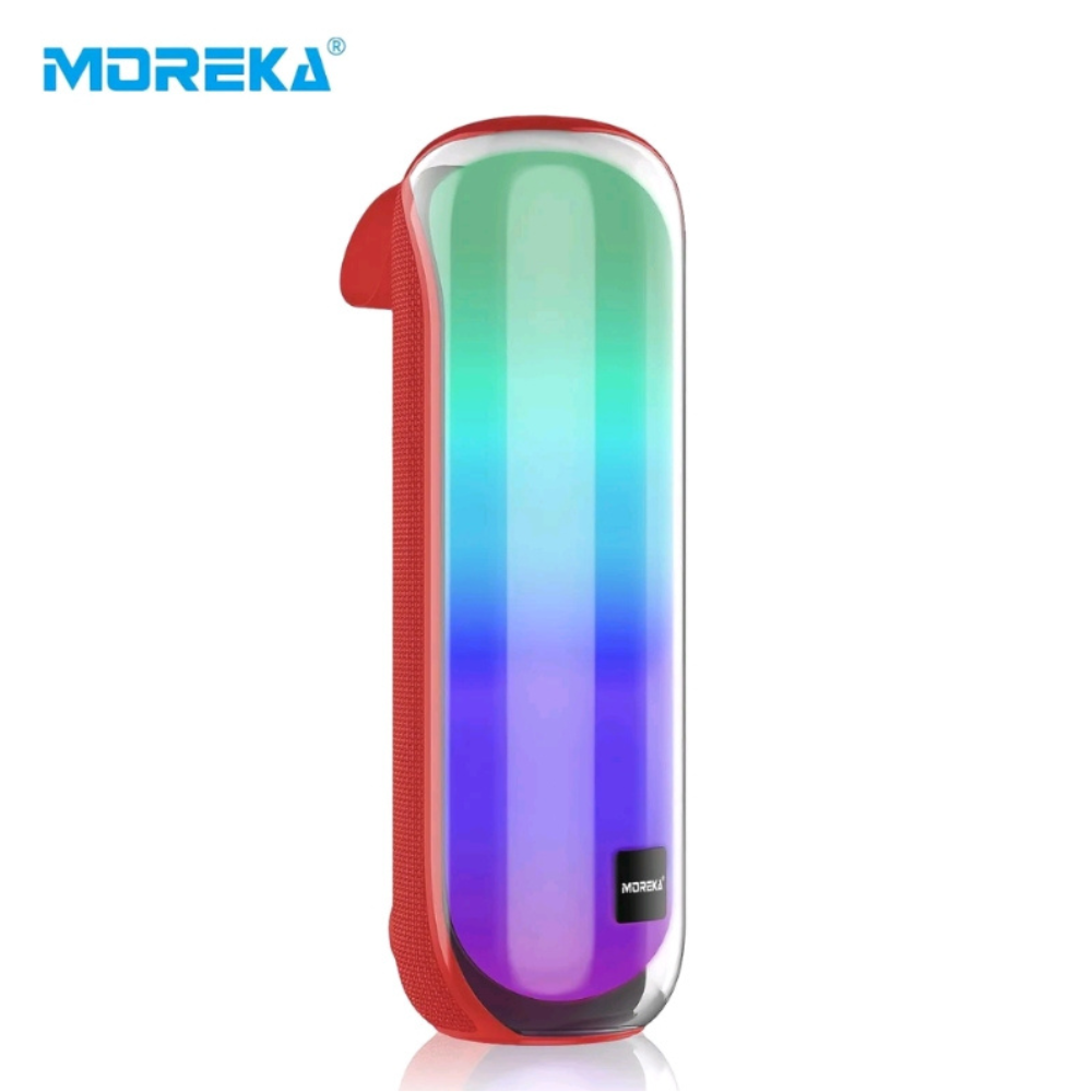 Bocina Moreka 408 14W (2 x 7W) 3000mAh Batería Bluetooth V5.3 IPX5 Resistente al Agua Luz RGB Micrófono Incorporado Radio FM - Imagen 12