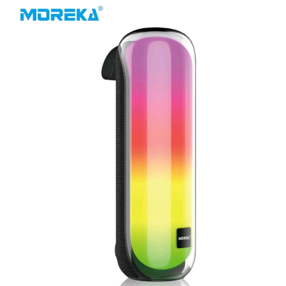 Bocina Moreka 408 14W (2 x 7W) 3000mAh Batería Bluetooth V5.3 IPX5 Resistente al Agua Luz RGB Micrófono Incorporado Radio FM - Imagen 10